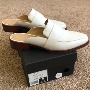 Banana Republic Loafer Mule (White Leather)